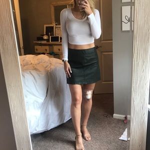 Free People Leather Skirt